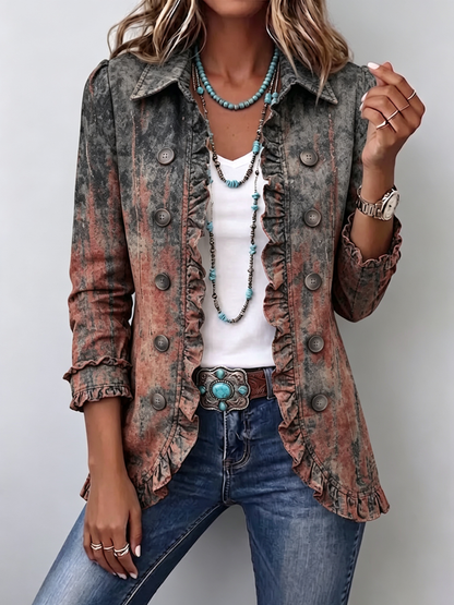 Sobrecamisa Paulina - Textura en Degradado
