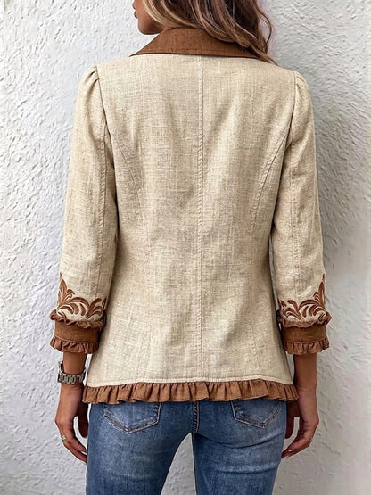 Sobrecamisa Julieta - Diseño Floral Bordado