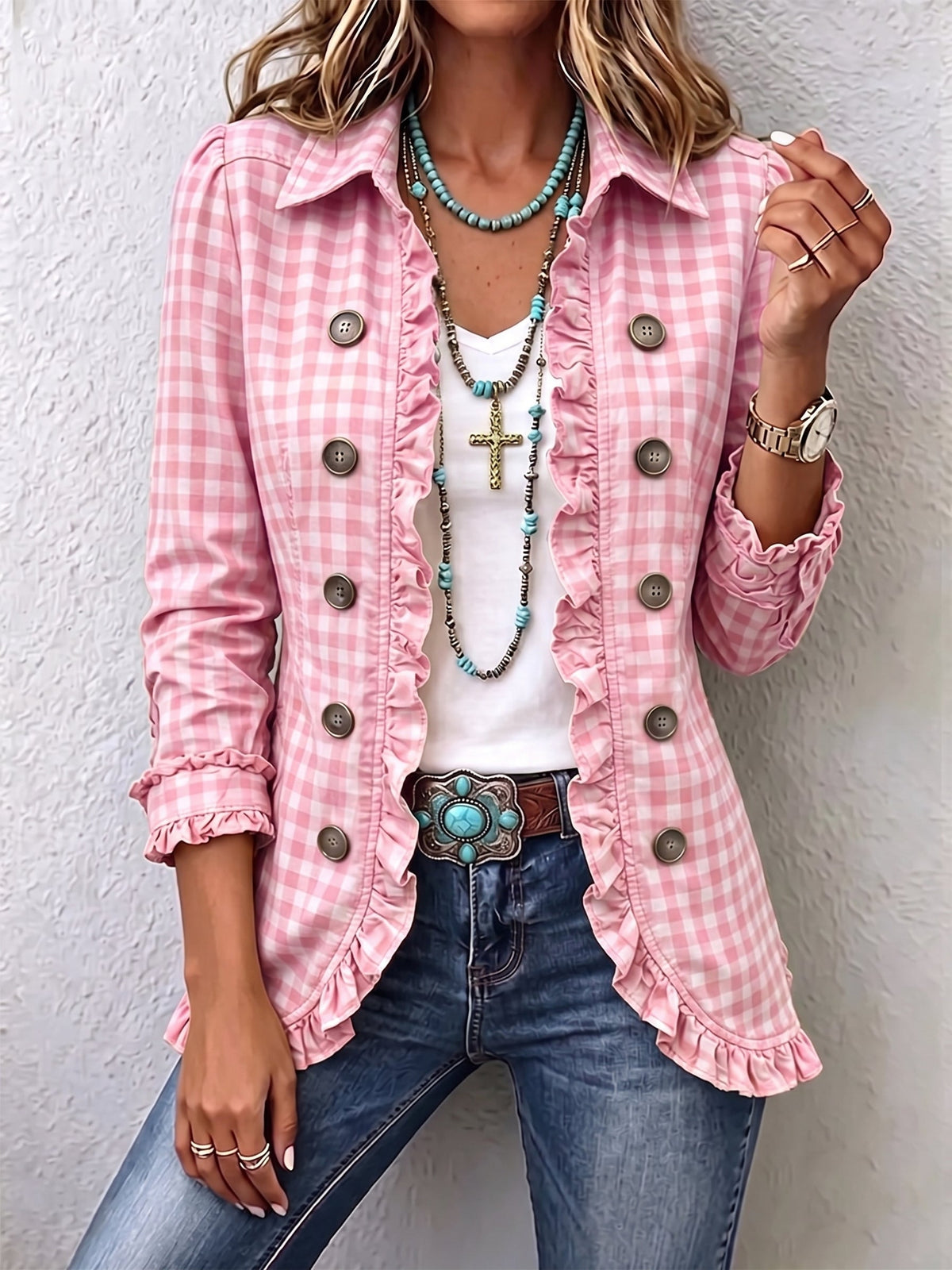 Sobrecamisa Carmela - Estampado Clásico a Cuadros