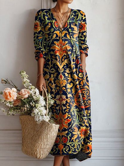 Vestido Yolanda - Diseño Túnica con Escote en Uve