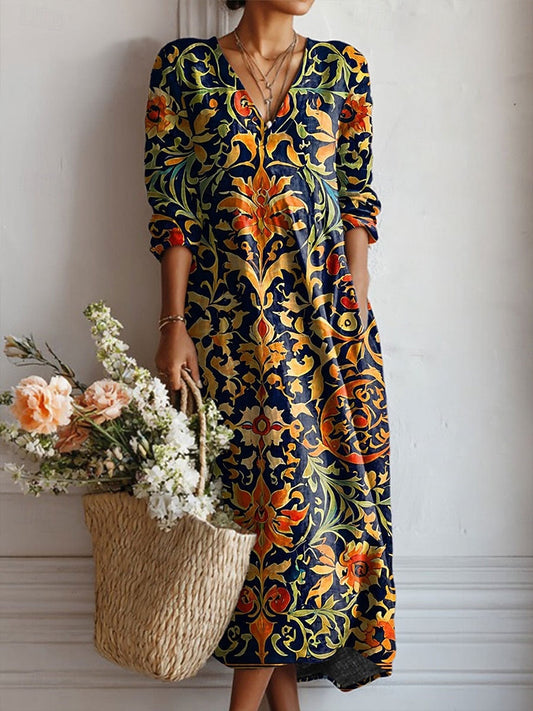 Vestido Yolanda - Diseño Túnica con Escote en Uve