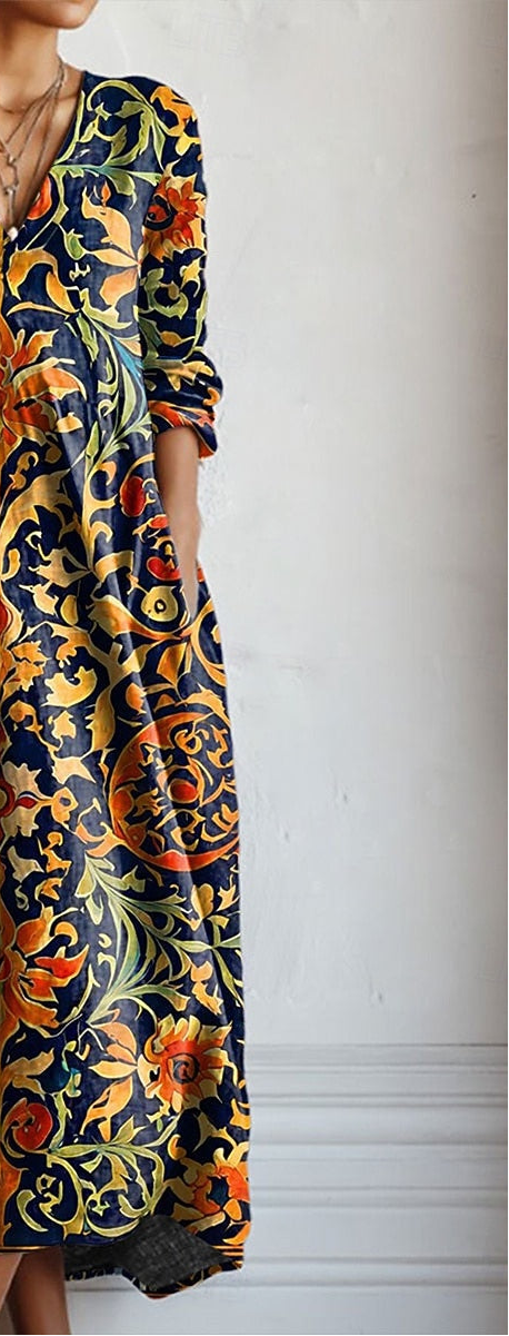 Vestido Yolanda - Diseño Túnica con Escote en Uve