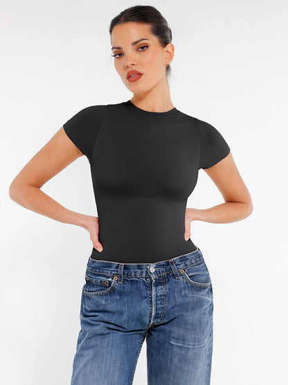 Bloom ™ |  Short Sleeve  Shaping Bodysuit - Aurora Classics