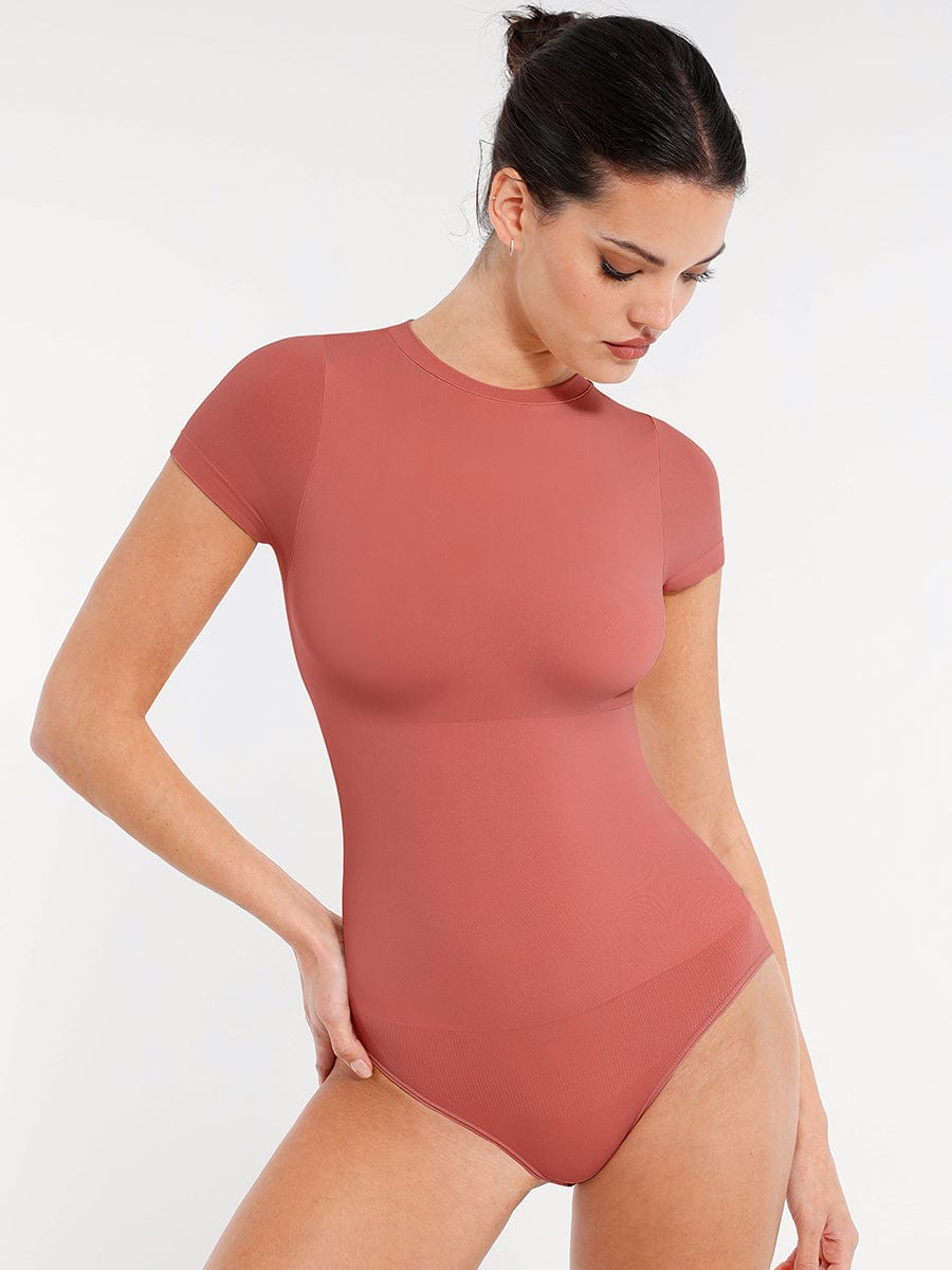 Bloom ™ |  Short Sleeve  Shaping Bodysuit - Aurora Classics