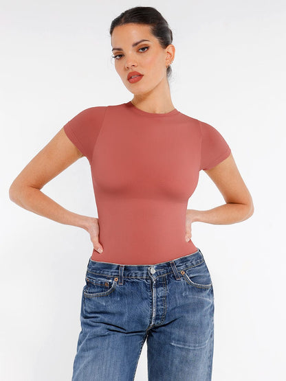 Bloom ™ |  Short Sleeve  Shaping Bodysuit - Aurora Classics