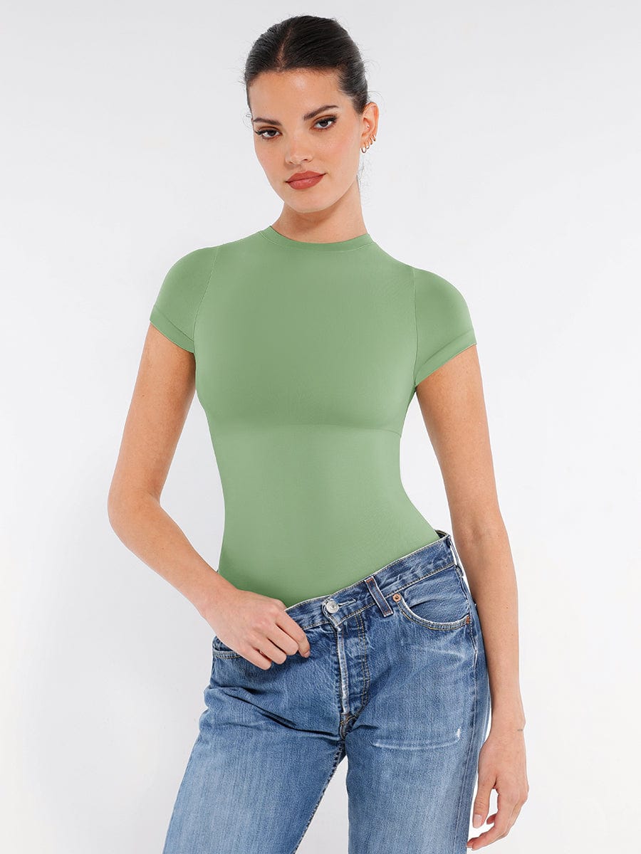Bloom ™ |  Short Sleeve  Shaping Bodysuit - Aurora Classics