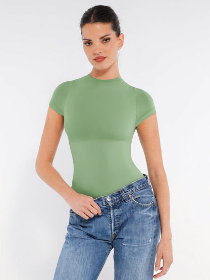Bloom ™ |  Short Sleeve  Shaping Bodysuit - Aurora Classics